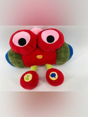 BabyFirst TV Robi Robot RARE 11" Plush Toy w/ Sound Tested Works Clean